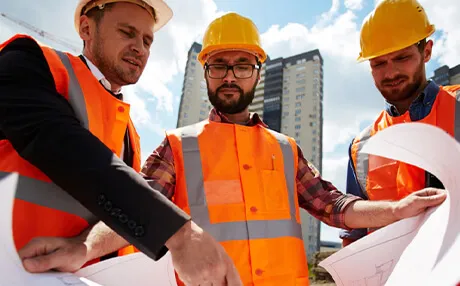 Commercial flat roof installation in progress on Austin business building